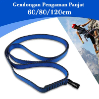 60/80/120Cm Sling Climbing Sabuk Tali Sling Sling Runner Safety Webbing Fall Protection Untuk Panj