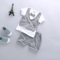 [พร้อมส่ง] baby boy suitเสื้อผ้าเด็กผู้ชายชุดเสื้อกั๊กเสือแฟชั่น-0~2~~ปี