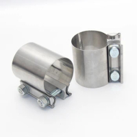 Stainless Steel universal exhaust pipe coupling strong steel pipe clamp for exhaust pipe hardware smoke pipe fixing fittings