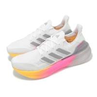 【adidas 愛迪達】慢跑鞋 Ultraboost 5 男鞋 白 粉橘 漸層 緩衝 BOOST 輪胎大底 運動鞋 愛迪達(ID8810)