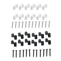 Bộ 12 kẹp màn cửa kính kèm vít, kẹp khung cửa, kẹp cửa sổ lệch dùng để cố định tấm chắn gió và kẹp c