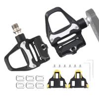 Bicycle Pedals Non-Slip Mountain Cycling Pedals SPD Compatible Spindle Bike Pedals Reflective Straps For Spin Exercise Bike