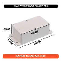 Box Panel Listrik ABS Duradus Junction Box Enclosure Waterproof IP65 158x90mm P 16cm L 9cm T 6cm
