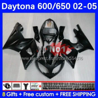 Body Kit For Daytona600 Daytona 650 600 Daytona650 102MC.8 Daytona 600 650 02 03 04 05 2002 2003 2004 2005 Fairing matte black