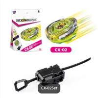 COD Beyblade X Bey Cx Starter Ux-09 Samurai Saber Ux-03 Wizard Rod Children's Toys for Kids