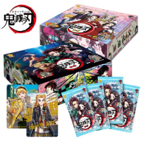 Demon Slayer Collection Card Book Kamado Tanjirou Nezuko Photocard Character Collect Anime Game Card Tabletop Battle Toy Gift