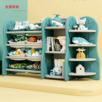 兒童玩具收納架置物櫃寶寶整理櫃家用大容量落地書架繪本X5