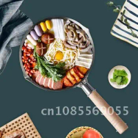 Steel Stainless Mini Set Pot Cooking Iron Cast Stick Non Pan Egg Japanese Hotpot Kitchen Ramen Soup Korean Cookware