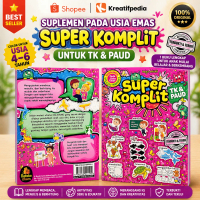 Buku Anak TK PAUD Super Komplit TK dan PAUD Suplemen Belajar Usia Emas