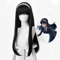Kawakami Tomie Cosplay Identity V Yidhra Long Straight Black Cosplay Wig Anime Heat Resistant Synthetic Halloween Party Wigs