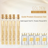 Absorbent Collagen Thread Set 24K Gold Face Lifting Filler Anti-Aging Fading Fine Lines Whitening Moisturizing Skin Care Product