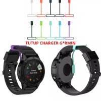 Tutup charger Anti Hilang untuk Garmin Fenix 5 6 7 8 47mm Instinct E 2 3 45mm Dust Plug Port Anti De