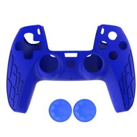 100sets/lot Non-slip Protective Cover Shell For Sony PlayStation 5 Controller PS5 Silicone Case With 2 Thumb Grips Caps