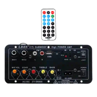 Microphone Karaoke Power Amplifier Board Home Entertainment System Sound Board Console for Home Theater Cars Amplifier KTV PC