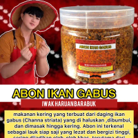 RABUK IWAK HARUAN UTUH UCUP ( abon ikan gabus ) BERGARANSI 24 JAM jika paket dan barang tidak layak 