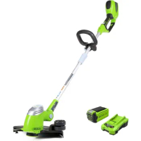 Greenworks 40V 13" Cordless String Trimmer / Edger, 2.0Ah Battery and Charger Included