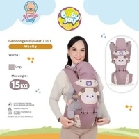 LB - BABY JOY MOMS BABY Gendongan Bayi Hipseat Hipseat Baby Carrier Wooly Ungu