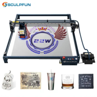 SCULPFUN S30 Ultra 22W Laser Engraving Machine 600x600mm Working Area with Automatic Air Assist Replaceable Lens Laser Engraver