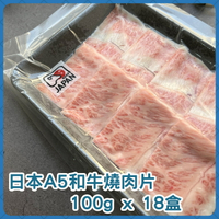 【亮生鮮】日本A5和牛燒肉片100g x12盒