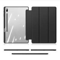 DUX DUCIS Toby Series Case เคสกันกระแทก หลังใส มีที่ใส่ปากกา ของแท้สำหรับ Samsung Galaxy Tab S7 FE/Tab S7/Tab S7Plus Galaxy Tab S7 FE_Pink