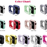 Cover For Apple Watch 9 8 7 se 6 5 Case 45mm 41mm 44mm 40mm 42mm 38mm Accessories Soft Silicone Bumper iWatch Series Ultra 49mm