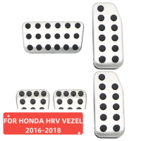 Car Pedals Gas Accelerator Brake Pedal Cover for Honda Vezel HRV HR-V 2015-2023 Fit Jazz 2011-2019 City 2013-2020 Accessories