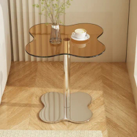 Minimalist Designer Coffee Tables Regale Bedroom Minimalist Entrance Side Tables Transparent Aesthetic Mesa Auxiliar Furnitures