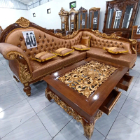 Kursi tamu sofa lois L busa empuk