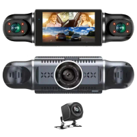 CV14-4XW 3.0吋WiFi四鏡頭高畫質行車紀錄器(旋轉鏡頭/車內、車前、車後/全方位同時錄影/計程車運將必備)