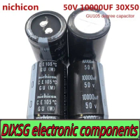 DIXSG (1PCS)50V10000UF 30X50 Nichicon Electrolytic Capacitor 10000UF 50V 30*50 GU 105 degrees