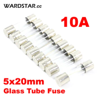 100pcs Fast Quick Blow Glass Tube Fuse 5x20mm 250V F0.1A 0.2A 0.5A 1A 1.5A 2A 2.5A 3A 3.15A 4A 5A 6A 7A 8A 10A 12A 15A 20A 30A