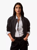 Calvin Klein Calvin Klein - Padded Nylon Bomber Jacket - Black - black