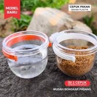 CEPUK PAKAN BULAT NO 3 MODEL RING MUDAH BONGKAR PASANG UNTUK KENARI KACER ANIS CUCAK IJO MURAI BATU