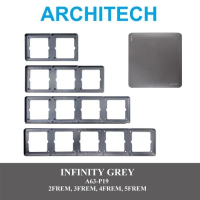 Architech Infinity A63-P19 Grey FRAME / BINGKAI Stop Kontak / SAKLAR