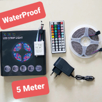 Lampu Led Strip RGB 2835 5Meter remote 44mode lampu interior outdoor