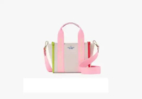 KL053 Kate Spade Kip Mini Tote Canvas (960) Rainbow multi
