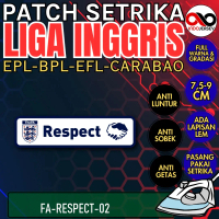 Patch LIGA INGGRIS BPL EPL EFL Pemier Premiere League Badge Emblem Flock Semi Woven Setrika iron-on