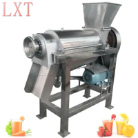 Stainless Steel Screw Press Fruit Apple Watermelon Mango Pineapple Juice Crusher Juicer Extractor Machine