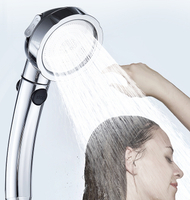 【麗室衛浴】 F-800-5 極細 省水 水壓增強 可三段式 不銹鋼面板 蓮蓬頭