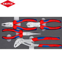 KNIPEX 00 20 01 V17 Chrome Set Of Pliers Two Color Closed Cell Foam Clear And Orderly Storage Location Of Tools