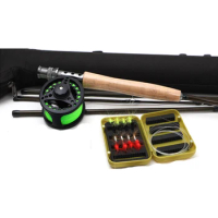 Wholesale Fly Fishing Rod and Reel Combo Fly Fish Complete 5/6 Package Fishing Rod kit set
