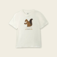 【Roots】Roots 大童- OUTDOOR ANIMAL短袖T恤(白色)