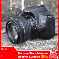 Canon EOS 250D Rebel SL3 200D II APS-C DSLR Digital Camera Fotografica Professional With EF-S 18-55mm F3.5-5.6 III Lens