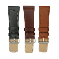 28mm Italian Genuine Leather Watchband Brown Black Watch Band Watch Strap for Men Seven Friday Watch hour Stainless Steel Buckle