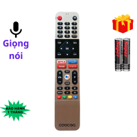 Remote điều khiển tivi COOCAA Mã 02, giọng nói, điều khiển TV COOCAA - Tặng kèm pin - Điện Tử Phương