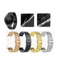【三珠不鏽鋼】適用 華為 Watch GT5 41MM/GT5Pro 42mm 手錶 錶帶寬度 18mm 彈弓扣金屬