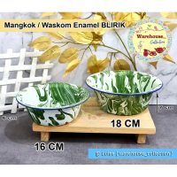 NW430 KOBOKAN/WASKOM BLIRIK 16cm/18cm/20cm/ 22CM/MANGKOK BLIRIK/ BASKOM SENG ENAMEL BLIRIK NW430 TER