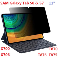 Anti Spy For Samsung Galaxy Tab S8 X700 X706 TAB S7 T870 T875 T876B Screen Protector Tablet PET Soft Film 360 Degree Privacy