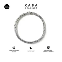 Zafa Gelang Stainless Steel Pria Wanita Anti Karat - Xaba Bracelet 19cm Gold