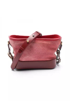 Chanel Pre-Loved Chanel Gabriel De Chanel Small hobo chain shoulder bag suede leather pink Burgundy 